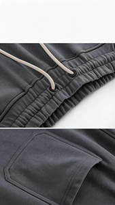 <span class=keywords><strong>Pantaloni</strong></span> Jogger Casual Multicolore in Cotone Pesante con Vita Elastica, Traspiranti, Personalizzabili, con Tasca Posteriore - Product Image 5