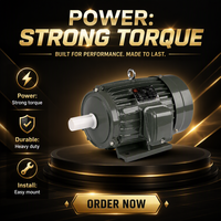 Moteur OMEIK AEEF8012 2HP/3HP triphasé à induction en fonte certifié CE ISO9001 avec protection B/F 50/60Hz Garantie de 2 ans