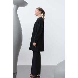 Tunique pour femme avec broderie sur l'épaule - 10629TNK - NOIR - Product Image 4