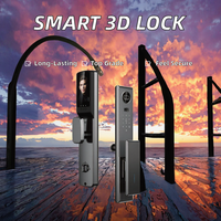 Serrure de porte intelligente avec reconnaissance faciale 3D, caméra de sécurité, contrôle par application Tuya, clé RFID IC, biométrique numérique automatique