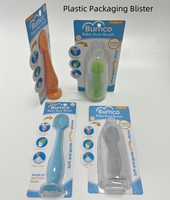 Conception personnalisée OEM à bas prix Emballage blister à clapet transparent en plastique RPET PVC PET avec carte de support