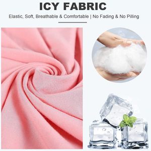 Máscara rosa do sono para mulheres com almofada de gel refrigerando/aquecida para olhos secos, máscara 100% algodão ponderada para casa, voo, escritório - Product Image 5