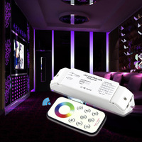 Contrôleur LED RGBW sans fil RF T4 + Récepteur haute puissance R4 DC12-24V 5A 4CH 480W 10 modes dynamiques avec blanc dédié