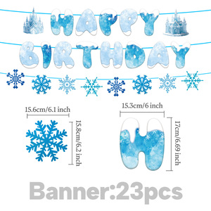 Decoraciones Colgantes de Copos de Nieve Azules para Navidad, Espirales de Copos de Nieve para Fiestas Temáticas de <span class=keywords><strong>Frozen</strong></span>, <span class=keywords><strong>Cumpleaños</strong></span> de Niñas, Fondo Decorativo para el Hogar - Product Image 5