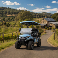 Nouveau modèle de voiturette de golf électrique avec des vitesses de 30 à 50 km/h ; Convient aux services de navette dans les grands complexes industriels.