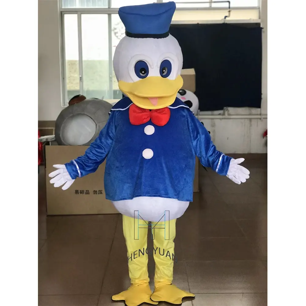 Factory Real Pictures Donald y Daisy Duck Cartoon Mascot Costume para adulto