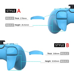 Starlight Blue Blade 2 Pairs Game Improvement Adjusters Shoulder Buttons Extension Bumper Triggers Extenders for Ps5 <b>Controller</b> - Product Image 3