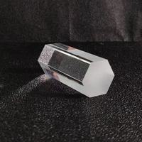 Prisme solaire hexagonal en verre de silice fondue BK7 sur mesure, guide de lumière de haute qualité avec revêtement optique antireflet et peinture noire de haute qualité