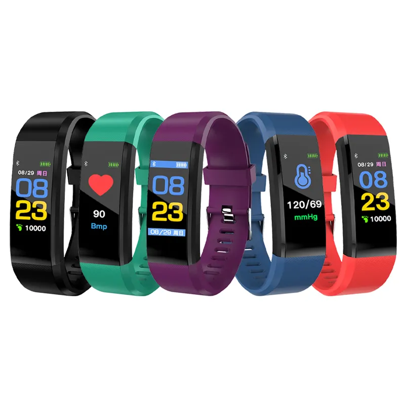 Valdus Nieuwe Goedkope 115 Plus Slimme Horlogeband Sport Polsband Fitness Hartslag Tracker Monitor Slimme Armbanden