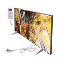 Imagen personalizada, el termostato ajustable convierte directamente la energía eléctrica en calor, panel infrarrojo de cristal de carbono, calentador de habitación