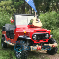 Buggy rouge le plus populaire 350cc 4x4 essence/électrique Véhicule tout-terrain pour adulte Go Cart Dune Buggy Mini jeep Car à vendre
