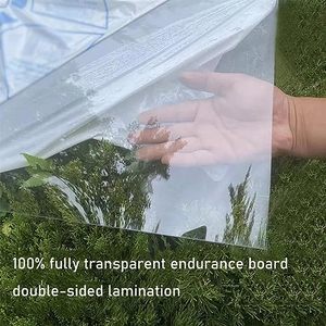 Plaque Polycarbonate Imperméable Résistant Aux UV Pour Serre Jardin Toit De Cabane Abri En Verre Acrylique Transparent Feuilles - Product Image 2