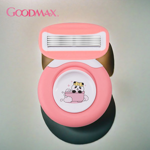 Rasoir pour femme Goodmax, rose, format voyage, rasoir pour le corps entier, lavable à l'eau, pour les aisselles et les parties intimes - Product Image 1