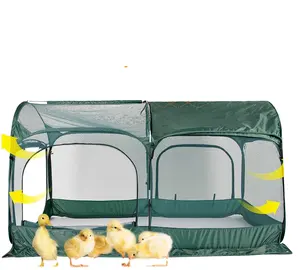 Portable Chicken Run Large Pop-Up Chicken Pen for Small Animals