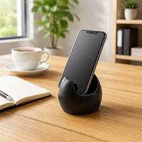 Haut-parleur de téléphone portable en céramique, décoration artistique, haut-parleur de table rond écologique pour la maison, le bureau, utilisation en intérieur