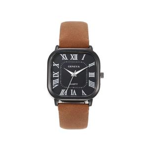 Nouvelle mode populaire carré femmes montre ceinture échelle romaine Antique Quartz polyvalent dames montre en gros - Product Image 4