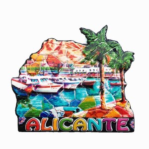 Imán de nevera 3D personalizado al por mayor, recuerdos turísticos de Europa, España, <span class=keywords><strong>Valencia</strong></span>, Mallorca, Tenerife, <span class=keywords><strong>Barcelona</strong></span>, pegatina con mensaje - Product Image 4