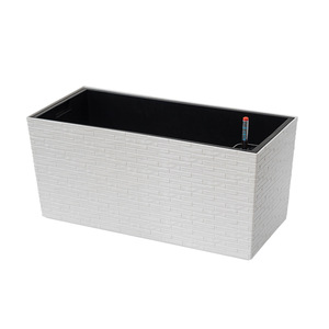 Fioriera e Vaso Rettangolare in PP Effetto Mattone per Esterni, Balconi e Cortili, con Design Traspirante, Autoirrigante, Robusto e Durevole - Product Image 6