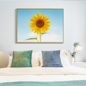 Living Room Wall Decors <strong>Canvas</strong> <strong>Print</strong> with Frame <strong>Sunflowers</strong> Pictures Poster Ready to hang Still Life Painting - Product Image 4