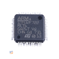 Microcontrôleur embarqué STM32F722RET6 LQFP-64 32 bits, MCU Cortex-M7 216 MHz, 512 Ko Flash, 256 Ko RAM, DSP, FPU