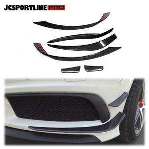 Ailerons d'aération de pare-chocs avant en fibre de carbone pour Mercedes Benz <span class=keywords><strong>W176</strong></span> A45 AMG A200 <span class=keywords><strong>A250</strong></span> <span class=keywords><strong>Sport</strong></span> 2013 - 2015 6 pièces/ensemble - Product Image 1