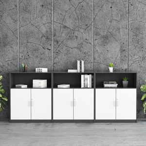 Archivador oficina design moderne MFC bois <span class=keywords><strong>pas</strong></span> <span class=keywords><strong>cher</strong></span> classeur <span class=keywords><strong>armoire</strong></span> organisateur de fichiers <span class=keywords><strong>armoire</strong></span> de rangement de fichiers bas classeur en bois pour bureau - Product Image 2