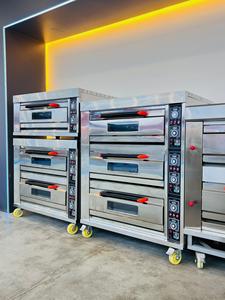 อุปกรณ์เบเกอรี่อุตสาหกรรมเชิงพาณิชย์ขนาดใหญ่ 3 4 ชั้น 6 9 12 ถาดขนมปังพิซซ่าบิสกิตเตาอบสําหรับขาย - Product Image 3