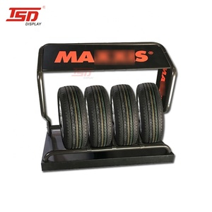 22-Inch Wheel Display Rack Stand – Showroom Black, Holds Rims Up To 22" – 1 Set