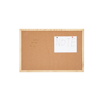 Tablero de Corcho con Marco de Madera de Pino Resistente de Primera Calidad, Tablero de Mensajes Decorativo para Montar en la Pared, Precio de Fábrica al por Mayor para Centros de Capacitación Universitarios