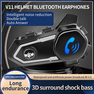 2024 nuevo casco motocicleta Bluetooth auriculares Bluetooth impermeable IPX6 reducción de ruido intercomunicador bidireccional auricular llamada auricular - Product Image 5
