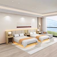 Trendige Fabrik-Großhandelslösungen für Moderne Hotelzimmer-Einrichtungen Schlüsselfertige Hotelprojekte Komplettlösung für Hotel- und Apartment-Möbel
