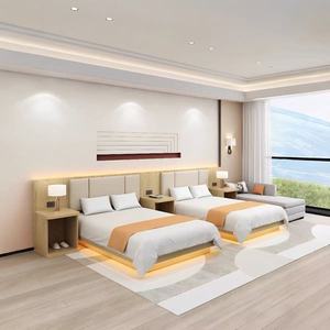 ชุดห้องนอนโรงแรมทันสมัยขายส่งจากโรงงานยอดนิยม โครงการโรงแรมแบบครบวงจร โซลูชั่นเฟอร์นิเจอร์โรงแรมและอพาร์ตเมนต์แบบครบวงจร - Product Image 3