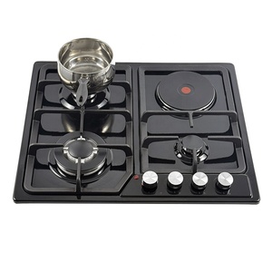 Placa de Cocción Integrada de 4 Quemadores a <span class=keywords><strong>Gas</strong></span> y Eléctrica, Vitrocerámica Templada, Cocina a <span class=keywords><strong>Gas</strong></span> LPG/NG, Cocina Eléctrica, Fabricante de Cocinas Domésticas - Product Image 6