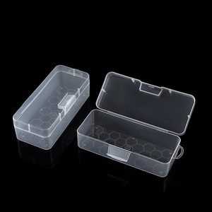 Clear Rectangle <b>Plastic</b> <b>Storage</b> Box 15.1x6.5x4.6cm With Lid For Office Organizer Parts Jewelry Hardware - Product Image 2