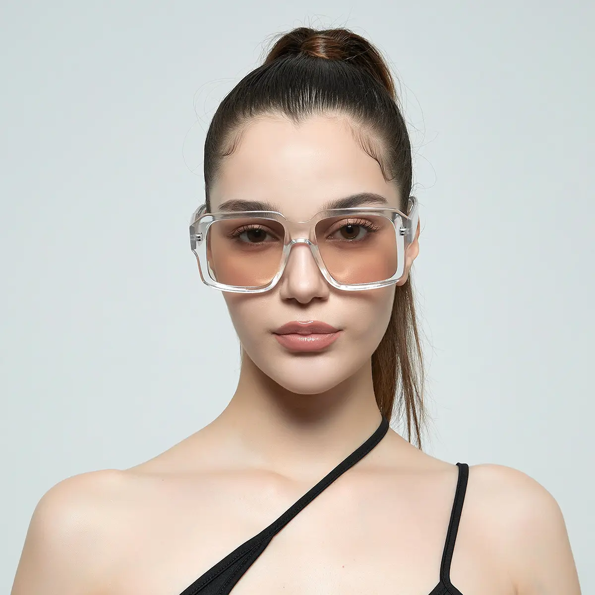 Sonnenbrille Retro Großhandel Eigenes Logo Brand Designer PC Sonnenbrille Farbig für Damen
