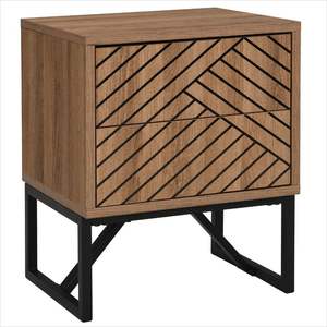 โต๊ะข้างเตียงแบบสองลิ้นชักทำจากไม้ปรับแต่งได้ทันสมัยหรูหราบ้านโรงแรมห้องนอนที่มีประสิทธิภาพเฟอร์นิเจอร์ห้องนั่งเล่นใช้ในโรงพยาบาล - Product Image 1