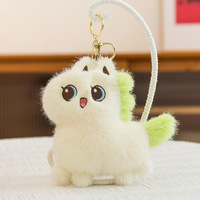 Nouveau porte-clés en peluche poney mignon, poupée cheval sonore, pendentif de sac, jouet en peluche sonore pour cadeau en gros
