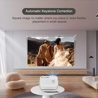 Projecteur intelligent P21 4K 1GB/8GB Android 14 de l'usine ODM, Full HD 1080P, 400 ANSI Lumens, BT5.4, WiFi6, autofocus, courte focale, pour home cinéma