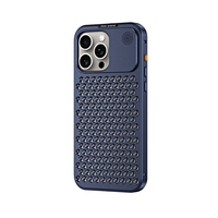 Coque de téléphone entièrement en métal refroidissant avec couverture anti-choc en métal aromathérapie pour iPhone 15 14 13 Pro max