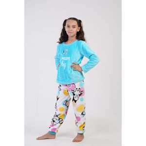 ชุดนอนเด็กผู้หญิง แขนยาว ผ้าฝ้ายออร์แกนิค 100% ปลายแขนรูปไข่ คอเสื้อนุ่ม ลายการ์ตูน สำหรับฤดูใบไม้ร่วง ฤดูใบไม้ผลิ ฤดูหนาว (7-8/13-14) - Product Image 4