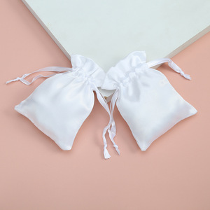 Custom Simple <b>Satin</b> Pouch Blank <b>Satin</b> Storage Gift Drawstring Bag for Jewelry <b>Shoes</b> Makeup Cosmetics Candy-Made From Silk <b>Satin</b> - Product Image 4