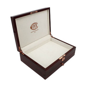 Wooden <b>Box</b> Rectangle <b>Lockable</b> Solid Wood Gift Packaging Jewelry Watch Eyewear 6mm Thickness Piano Lacquer Finish - Product Image 3