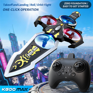 Drone RC High <span class=keywords><strong>Tech</strong></span> K600 MAX Flying Sword con Controllo Remoto a Gravità Stile Orologio, Lunga Autonomia, Batteria Modulare, Giocattolo Volante per Bambini - Product Image 1