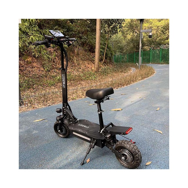 Powerful 48v Dual Motor 11 Inch Fat Tire 2000w Electric Scooter Adult with Mid Display and Thumb Throttle
