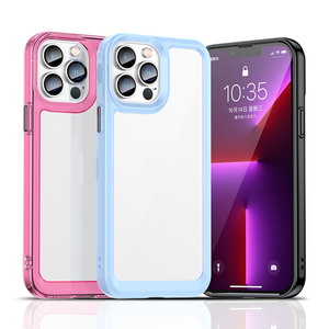 Aksesori Ponsel Produk Baru Saiboro, Casing Bening untuk iPhone 11 12 13 14 Penutup Antiselip