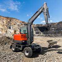 Produsen Excavator Mesin EPA dan EuroV Harga Terbaik Excavator Hidrolik 6 Ton Excavator Roda untuk Dijual
