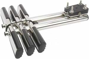 <span class=keywords><strong>Escalera</strong></span> DE <span class=keywords><strong>BUCEO</strong></span> vertical doble Marina extensible de acero inoxidable telescópica de 3 pasos <span class=keywords><strong>para</strong></span> hardware de barco pontón - Product Image 2