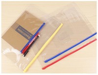 Sacs de rangement de voyage multifonctionnels en PVC translucide, de qualité supérieure, format lettre, imperméables et durables, pour fournitures scolaires