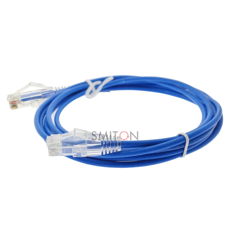 OEM Slim UTP Cat 6 Cable de red 28awg/30awg Cable Ethernet de cobre Centro de datos del ordenador Cable de uso Cat6a Cable de conexión