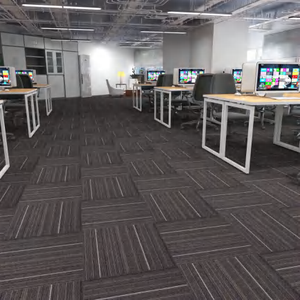 Dalles de moquette ignifuges en PP, écologiques, antidérapantes, pour usage commercial, domestique et de bureau, dernier design décoratif - Product Image 1